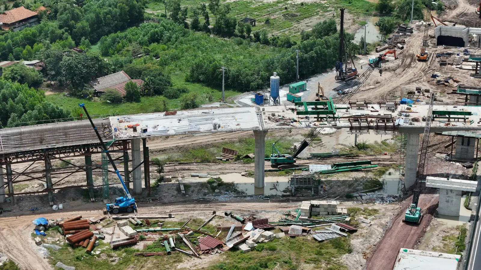 Bridge construction project